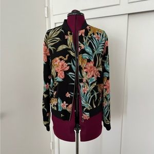 Bomber Jacket, Tropical Floral